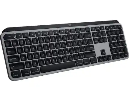 Logitech – MX Keys Full-size Wireless Bluetooth Membrane Keyboard for Mac with Smart Illumination – Space Gray Sansujyuku sansujyuku.com
