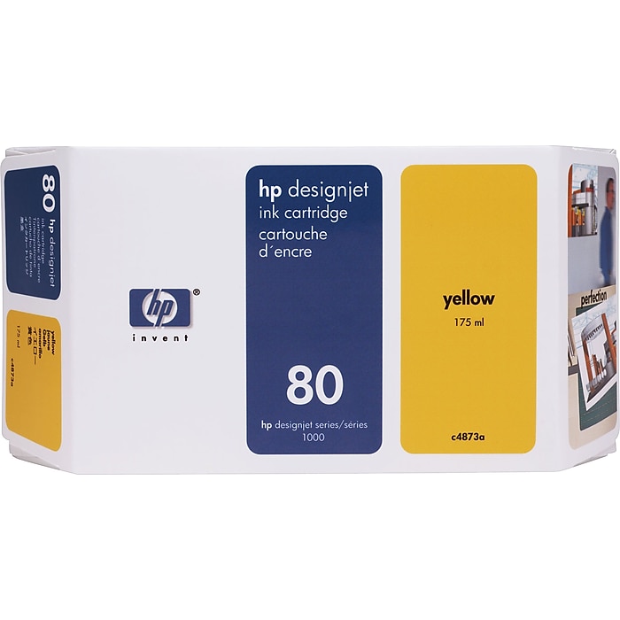 HP 80 Yellow Standard Yield Ink Cartridge (C4848A) Sansujyuku sansujyuku.com