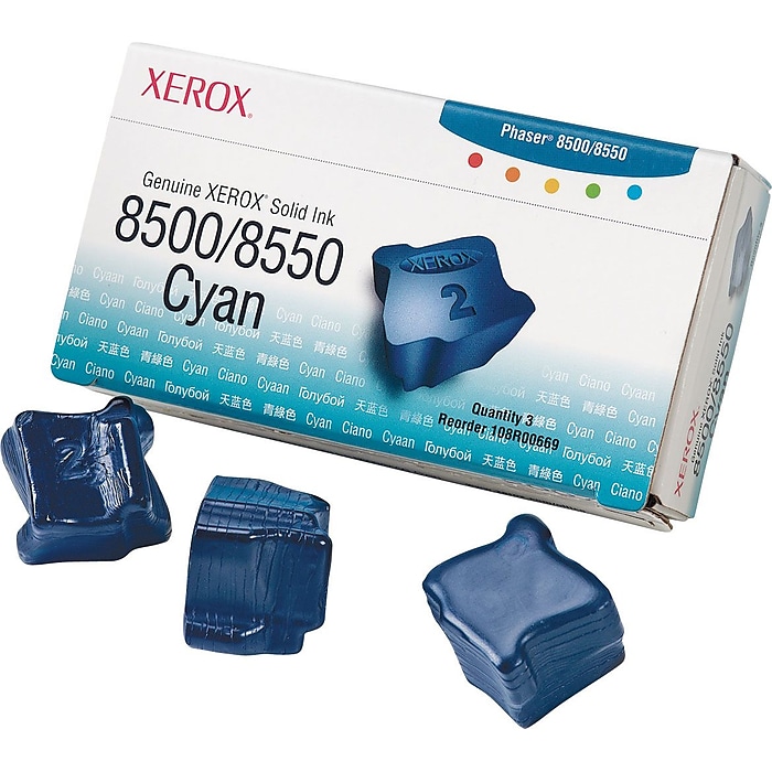 Xerox 108R00669 Cyan Standard Yield Solid Ink Cartridge, 3/Pack Sansujyuku sansujyuku.com