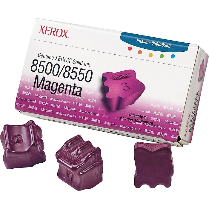 Xerox 108R00670 Magenta Standard Yield Solid Ink Cartridge, 3/Pack Sansujyuku sansujyuku.com