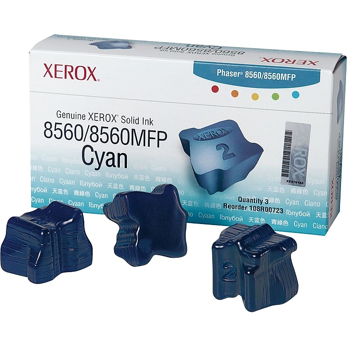 Xerox 108R00723 Cyan Standard Yield Ink Cartridge, 3/Pack Sansujyuku sansujyuku.com