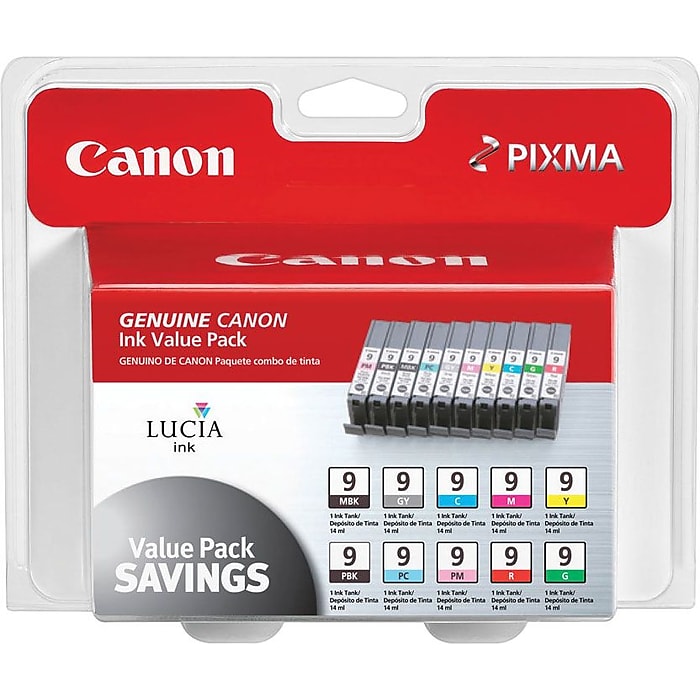 Canon 9 Black and Color Assorted Standard Yield Ink Cartridge, 10/Pack (1033B005) Sansujyuku sansujyuku.com