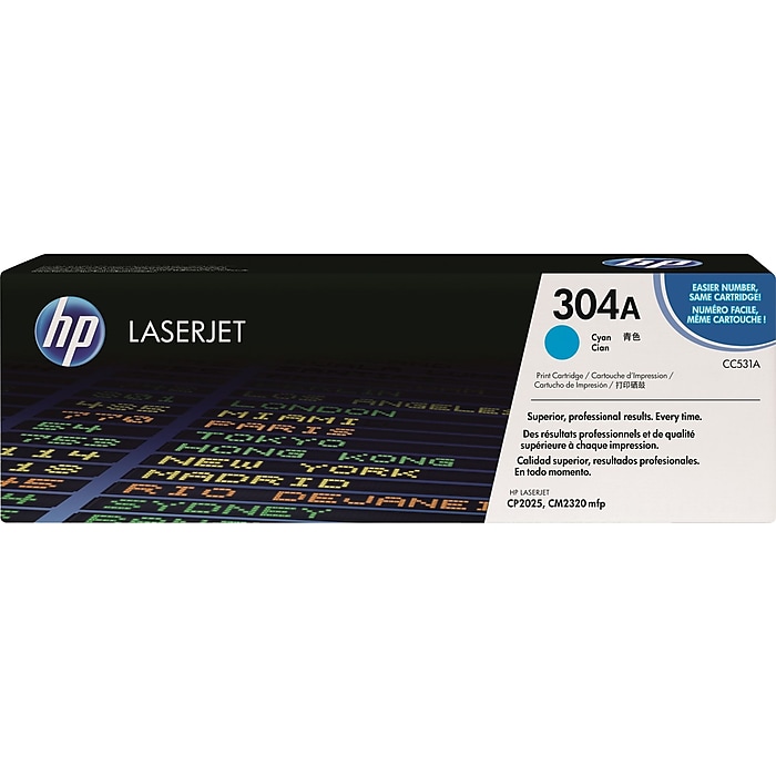 HP 304A Cyan Standard Yield Toner Cartridge (CC531A) Sansujyuku sansujyuku.com