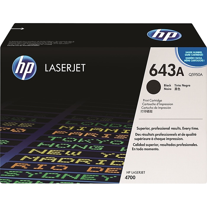 HP 643A Black Standard Yield Toner Cartridge (Q5950A) Sansujyuku sansujyuku.com