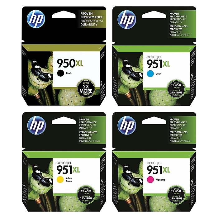 HP 950/951 Black/Cyan/Magenta/Yellow High Yield Ink Cartridge, 4/Pack (C2P01FNXL-VB) Sansujyuku sansujyuku.com