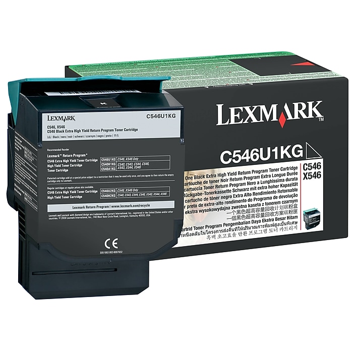 Lexmark C546U1KG Black Extra High Yield Toner Cartridge Sansujyuku sansujyuku.com