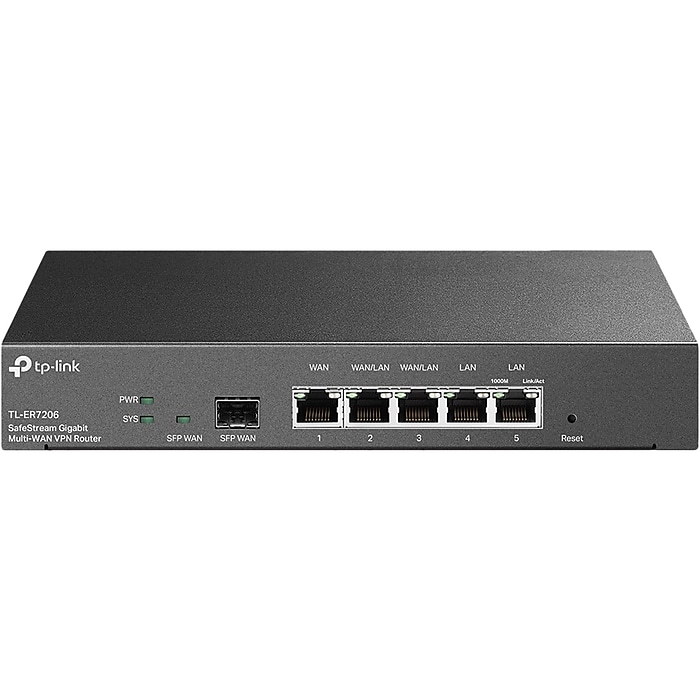 TP-Link Omada 6-Port Gigabit Ethernet VPN Managed Router, 6Gbps, Black (ER7206) Sansujyuku sansujyuku.com