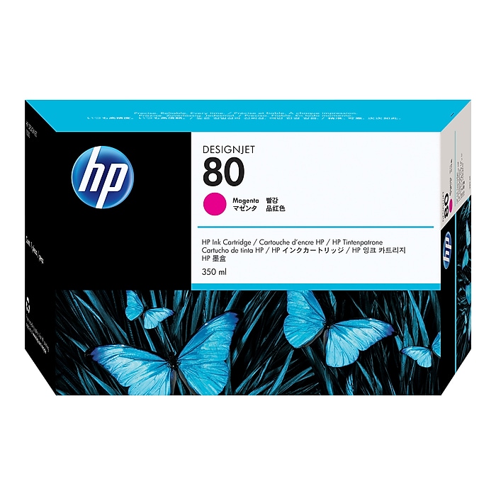 HP 80 Magenta Standard Yield Ink Cartridge (C4847A) Sansujyuku sansujyuku.com