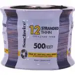 Southwire 500-ft 12-AWG Black Stranded Copper Thhn Wire (By-the-roll) 22964158 Sansujyuku sansujyuku.com
