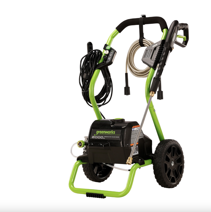 Greenworks 2000 PSI 1.1-GPM Cold Water Electric Pressure Washer with 3 Spray Tips GPW2000-1RG Sansujyuku sansujyuku.com