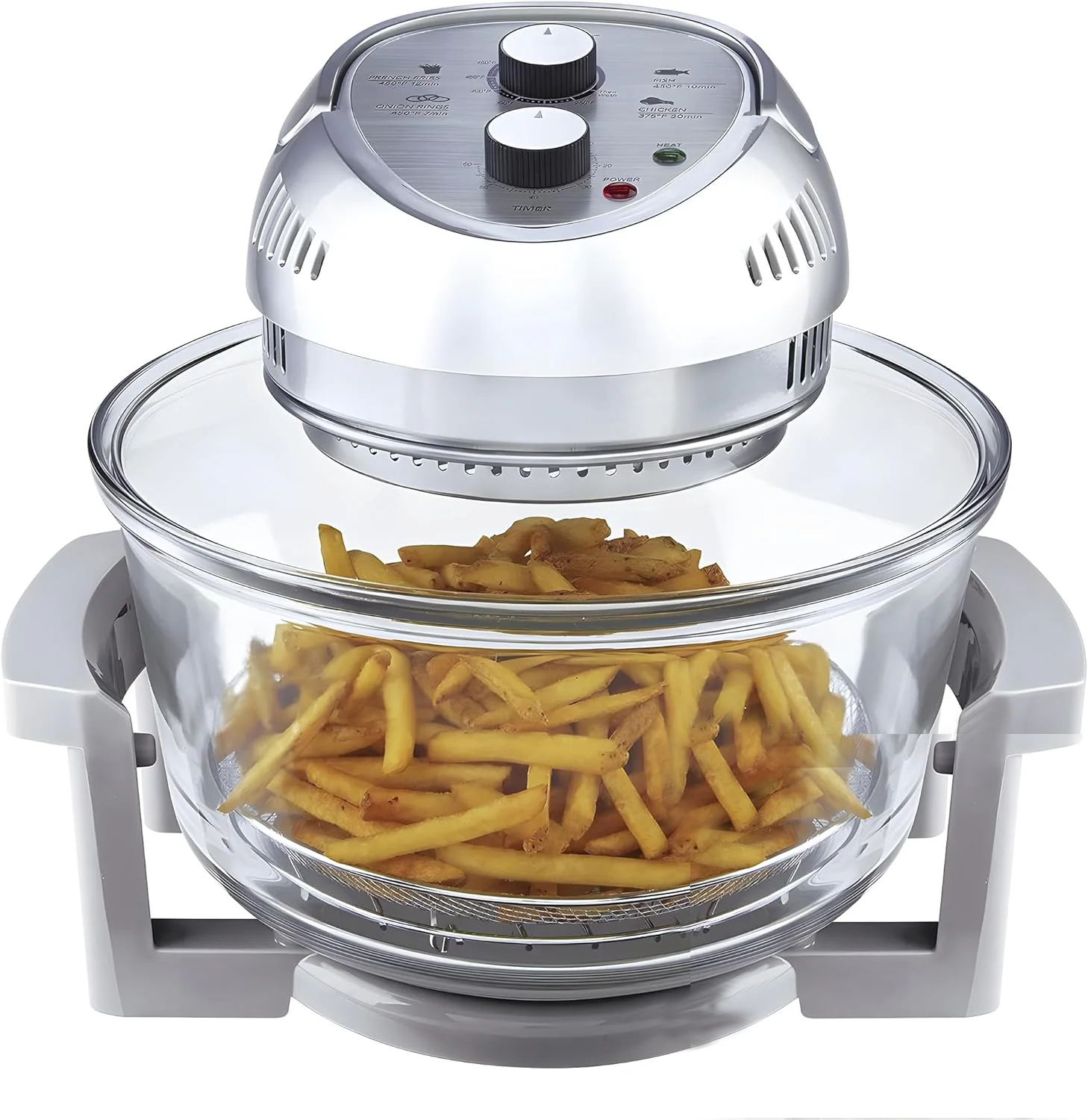 Big Boss 16-Quart Silver Air Fryer 8605 Simolary simolary.com