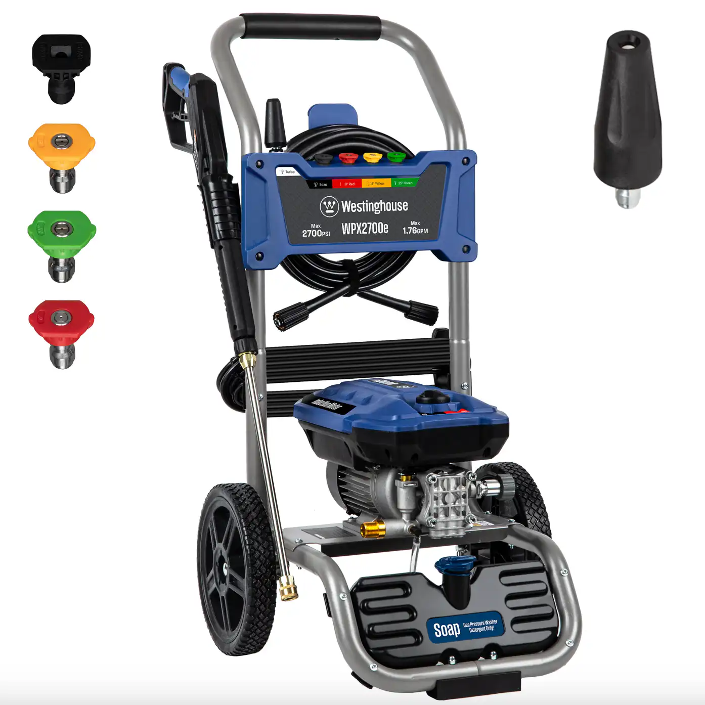 Westinghouse WPX2700e Includes 4 Nozzles + Turbo Nozzle 2700 PSI 1.76-GPM Cold Water Electric Pressure Washer with 5 Spray Tips WPX2700E Westinghouse WPX2700e Includes 4 Nozzles + Turbo Nozzle 2700 PSI 1.76-GPM Cold Water Electric Pressure Washer with 5 Spray Tips WPX2700E Sansujyuku sansujyuku.com