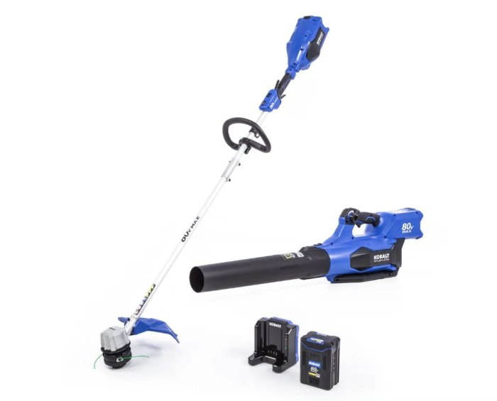 Kobalt 80-volt Cordless Battery String Trimmer and Leaf Blower Combo Kit 2.5 Ah (Battery & Charger Included) KOC 0380-06 Sansujyuku sansujyuku.com