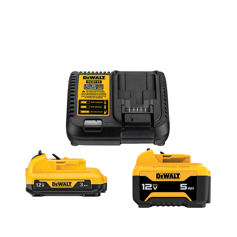 DEWALT 12-V 2-Pack Lithium-ion Battery and Charger (3 Ah and 5 Ah) Sansujyuku sansujyuku.com