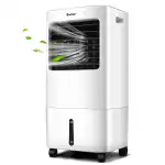 Costway 14.5-in 120-Volt 4-Speed Indoor White Floor Fan EP24513US-WH Sansujyuku sansujyuku.com
