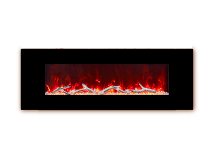 Mondawe 50-in W Black Fan-forced Electric Fireplace WF-ZHX-BS-50 Sansujyuku sansujyuku.com